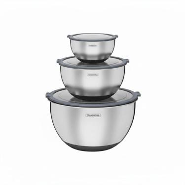 Imagem de Conjunto de 3 Bowls Tramontina Cucina em Aço Inox com Tampa