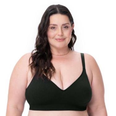 Imagem de Sutiã Rib Plus com Bojo sem Costura Preto - Zee Rucci, 48