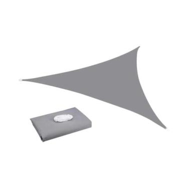 Imagem de Toldo De Sombra Cinza Impermeável Com Bloqueio De 95% UV Para Jardim, 