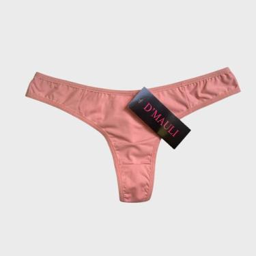 Imagem de Calcinha Fio Duplo Lisa DMauli - MF, Salmão, GG