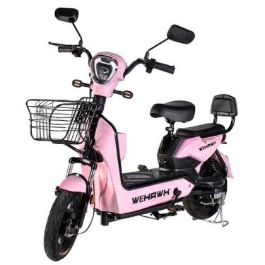 Imagem de Bicicleta Elétrica Scooter Bike 600w 48v Funcional - Wehawk, Rosa