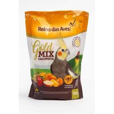 Imagem de Alimento Para Calopsita Gold Mix 500G Reino Das Aves - Mimos Pet