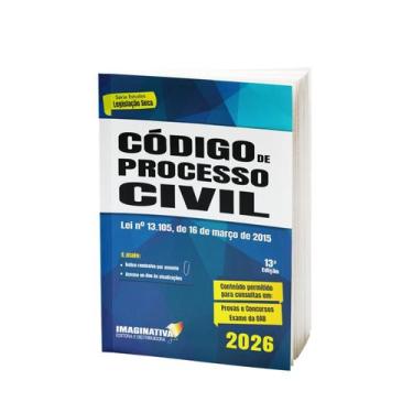 Imagem de Código de Processo Civil 2026 - 13ª Edição  Atualizado - Imaginativa J