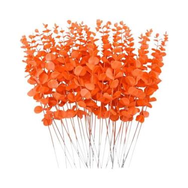 Imagem de Folhas De Eucalipto Artificiais Atacado Plantas Falsas Para Vaso Casa 