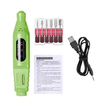 Imagem de Conjunto De Brocas Elétricas Para Unhas Profissional 6 Em 1, Caneta De