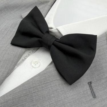 Imagem de Gravata Borboleta Preta Fosca Adulto Padrinhos Noivo Casamento Formatu