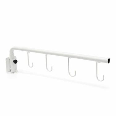 Imagem de Suporte Parede para Soro com 4 Ganchos Aço Carbono Giro 180 Graus - Al