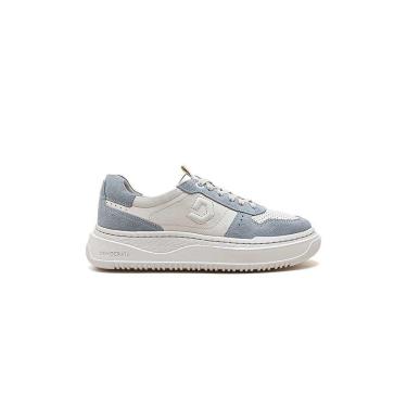 Imagem de Sapatênis Democrata Denim Block Couro Azul Claro-Feminino