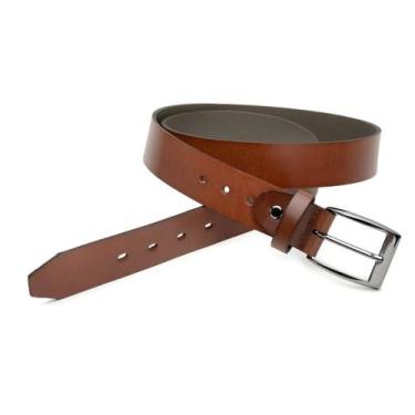 Imagem de Cinto Masculino Caramelo em Couro 1702 - Madok, 110