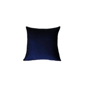 Imagem de Capa Almofada 45x45 Tecido Algodão Cores Lisas Nallu Decor, Azul Marin
