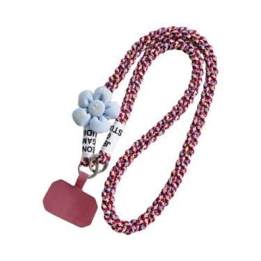 Imagem de Cordão De Pulso Feminino Moderno Trançado Para Celular, Antiperda E An