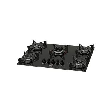 Imagem de COOKTOP A GÁS FISCHER FIT LINE COM 5 QUEIMADORES EM VIDRO PRETO BIVOLT 26343-57174