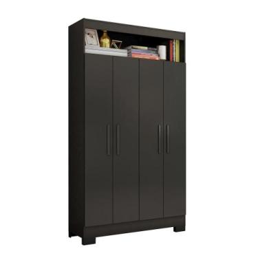 Imagem de Armário Multiuso 4 Portas 4 Prateleiras NT4040 90cm Preto - Notável