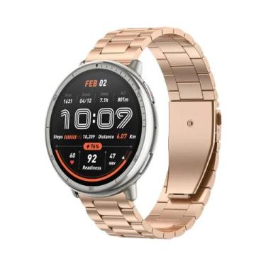 Imagem de Pulseira De Aço Inoxidável De 20 22mm Para Smartwatches Amazfit Active