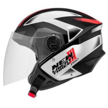 Imagem de Capacete Aberto Pro Tork New Liberty Three Pro Brilhante, VERMELHO, 60