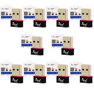 Imagem de Kit com 10 Adaptadores Wi-fi 2.4ghz 150mbps Usb Receptor Wireless Knup
