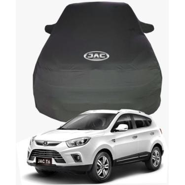 Imagem de Capa de Carro Jac T6 Tecido  Lycra Premium - Cadilhe Capas, Preto