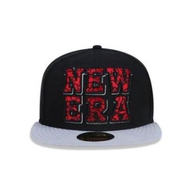Imagem de BONÉ NEW ERA 5950 BRANDED NEV15BON104 PRETO CINZA-Masculino