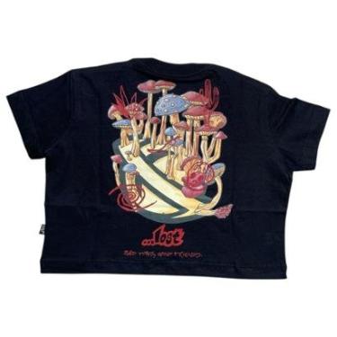 Imagem de Cropped Lost 2251.3002C Mushroom - Preto Tamanho:G-Feminino
