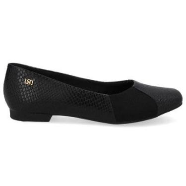 Imagem de Sapatilha Feminina Couro Preto Usaflex UD10007-Feminino