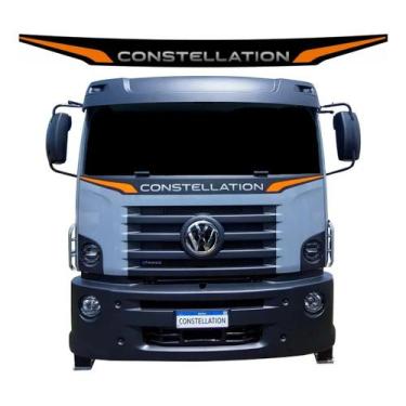 Imagem de Adesivo Compatível Constellation VW Caminhão 2023 Laranja - SPTS