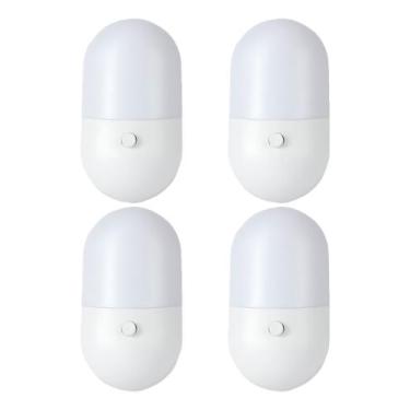 Imagem de Kit 4 Luminária Abajur Infantil Bivolt Luz Quente Fria Led - Caetano S
