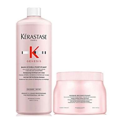 Imagem de Kit Genesis Bain Hydra Shampoo 1L + Máscara 500gr Khair - Própria