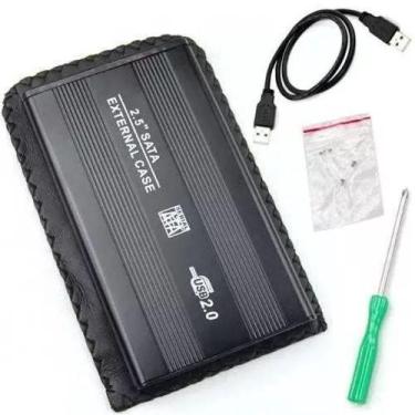 Imagem de Case Para Hd Notebook Sata 2,5 Exbom Usb 2.0 Preto - FY
