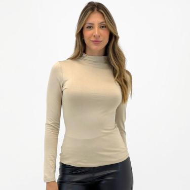Imagem de Blusa Malwee Básica Manga Longa Gola Alta Feminina-Feminino
