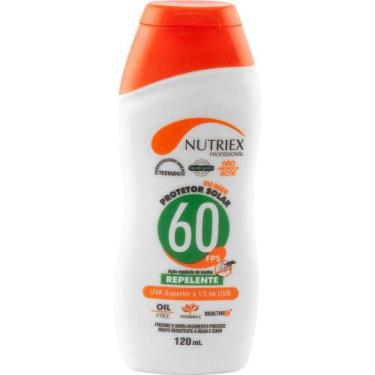 Imagem de Protetor Solar Nutriex Fator 60 Com Repelente 120 Ml Resistente À Água