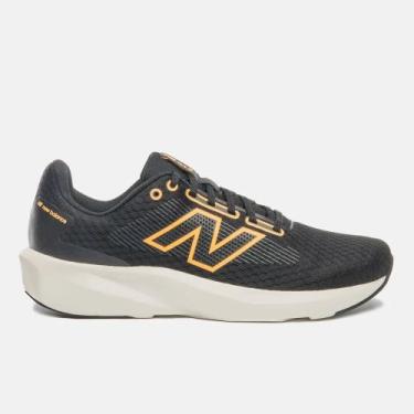 Imagem de Tênis Masculino New Balance 413V3 - Original, 40, Preto, Laranja