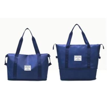 Imagem de Bolsa Viagem Prova Água Dobrável Grande Compartimento Extra - Dobravel