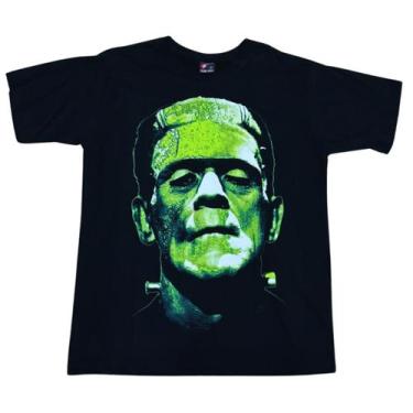 Imagem de Camiseta Frankenstein Filme Terror Gótico Horror Monstro - TDR, Preto,