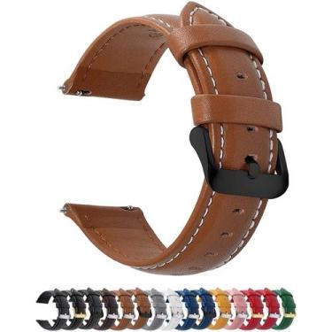 Imagem de Pulseira de relógio Fullmosa Leather Quick Release 14-24 mm unissex