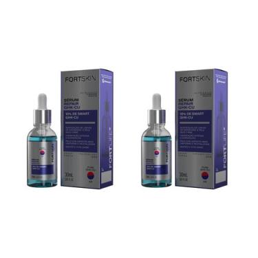 Imagem de Kit 2 Und FortSkin GHK-CU 10% (Peptídeo de Cobre) Sérum Repair 30ml Fo