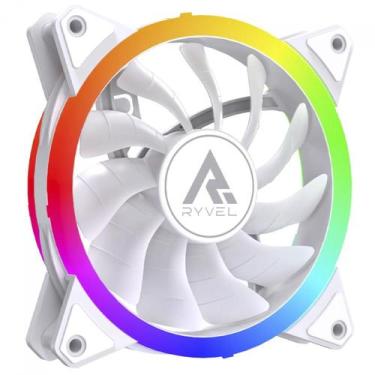 Imagem de Cooler Para Gabinete Ryvel Luna White, ARGB, 120mm, Branco, RY-FN-LN-W