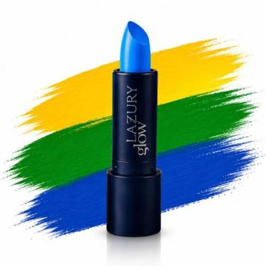 Imagem de Batom Neon Fluorescente Verde Amarelo Azul Copa Cores Vibrantes - - La