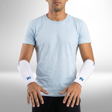 Imagem de Protetor De Antebraço Branco P Licenciado Cruzeiro Esportivo Conforto E Resistência N1 Sport