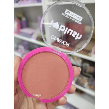 Imagem de Blush Compacto em pó Vegano Divamor Cor:Rouge, Rouge