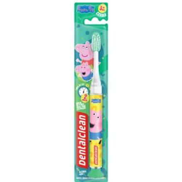 Imagem de Escova Infantil Macia Peppa Pig Verde Timer de Luz - Dentalclean
