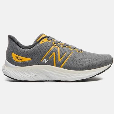 Imagem de Tênis New Balance Fresh Foam X Evoz V3 Cinza Masculino, 41