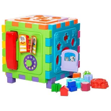 Imagem de Cubo MercoToys Grande Didático Divertido Infantil Brinquedo Educativo