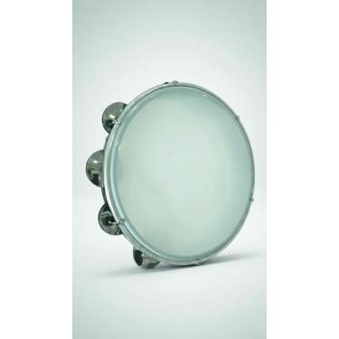 Imagem de Pandeiro 10" Pele Leitosa Diamante Inox - Congratulations Store