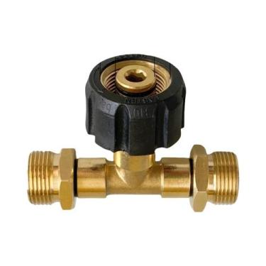 Imagem de Adaptador separador Tee Spliter 1 a 2 para lavagem de alta pressão com