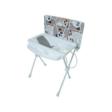 Imagem de Banheira de Bebê Dobrável Galzerano Classic Branco e Cinza, Branco e C