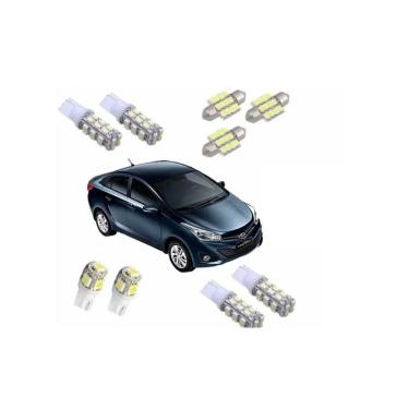 Imagem de Kit Lâmpada Led Super Branca Hyundai Hb20s Hb20 Sedan