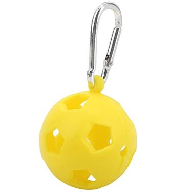 Imagem de Suporte de luva de golfe, acessório de treinamento de golfe de textura macia Luva de silicone de golfe com quatro para bola de golfe(amarelo)