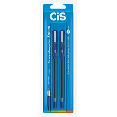 Imagem de Caneta Esferográfica Speed 1 Mm Blister Com 2, Cis, Speed 41.4706, Azul, Pacote De 2