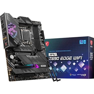 Imagem de MSI MPG Z690 Edge Placa mãe para jogos WiFi (ATX, Intel Core de 12ª geração, soquete LGA 1700, DDR5, PCIe 5, 2.5G LAN, M.2 Compartimentos, Wi-Fi 6E)