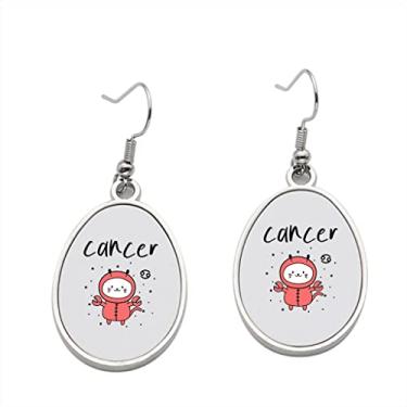 Imagem de Brinco de câncer 1 – Brincos pendentes para meninas – Presente de festa de aniversário dos namorados, Metal, Sem pedras preciosas